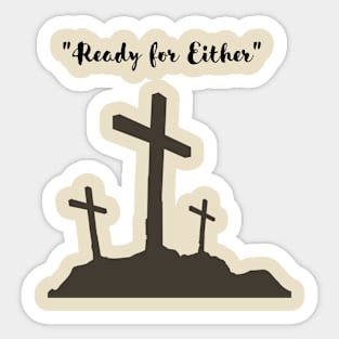 Three wooden Crosses Sticker